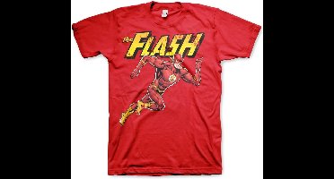 DC Comics The Flash Heren Tshirt -2XL- Running Rood