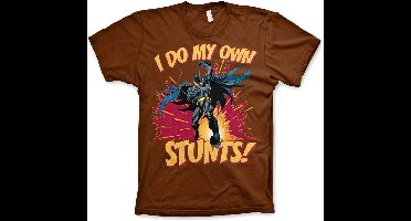 Batman I Do My Own Stunts T-Shirt Brown-XL