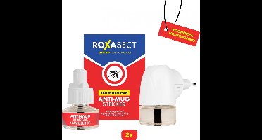 Roxasect Voordeelpak Anti-Mug Stekker (Inhoud: Anti-Mug Stekker + 2 Navullingen) - 2 stuks