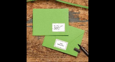 Avery stickervellen rechthoekige kerstcadeaulabels