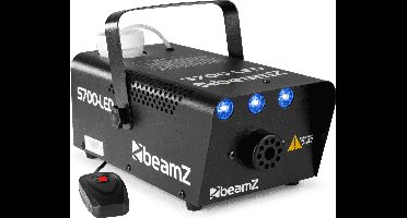 Rookmachine met ICE effect - BeamZ S700LED - Afstandsbediening - 5 Liter vloeistof - 3 LED's - 700W