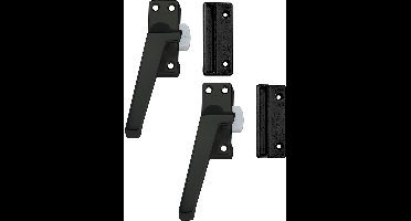 AXA Raamsluiting - 3302 - Raamkruk - Niet afsluitbaar - Links naar buiten draaiend - Aluminium Zwart