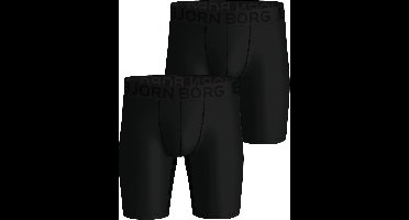 Björn Borg heren sports 2P microfiber long boxers zwart