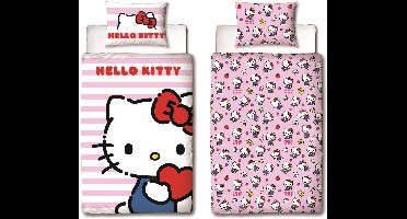 Hello Kitty - dekbedovertrek 140*200 - 63*63 kussensloop - microfiber