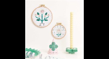 Rico Design borduurpakket blije bloem