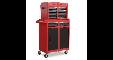 Gereedschapskist – Gereedschapswagen – Opberger – Werkplaatskast – Mobiele Toolbox – 5 Lades – Vergrendelbare Wielen – Metalen Duurzame Constructie