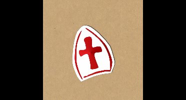 Sint Wensetiket Grote Mijter – 36x29mm / 500 Stuks