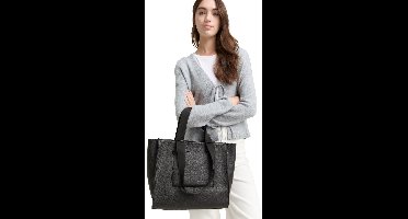 TOM TAILOR shopper Aisha Zip Shopper Black zwart