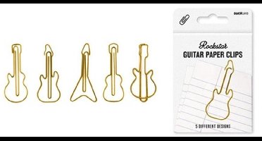 Rockstar Guitar Paper Clips – Set van 5 verschillende designs
