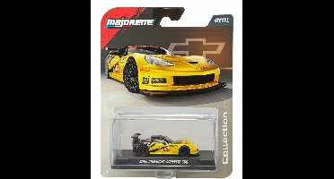 Majorette Chevrolet Corvette C6R geel 1:64 metalen model - nieuw