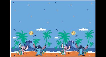 Vegaoo - Stitch kunststof tafelkleed 120 x 180 cm