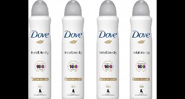 Dove Deo Spray XL - Invisible Dry Women - 4 x 250 ml - Voordeelverpakking