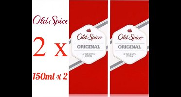 Old Spice - Original - Aftershave Lotion 150 ml x 2 - Aftershave - for Men
