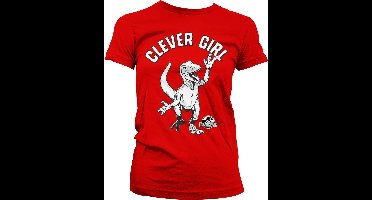 Jurassic Park Clever Girl Girly Tee Damen T-Shirt Red-M