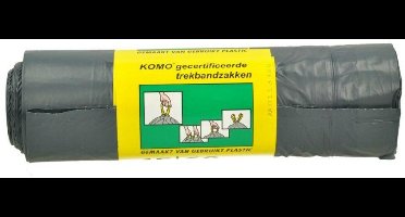 Komo Vuilniszakken Trekband 60L - 6 x 15 stuks - Voordeelverpakking