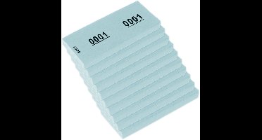 Kangaro nummerblok - 42x105mm - 70 grams - nummers 1-1000 - blauw - K-701111