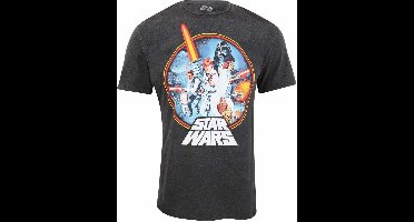 Star Wars Unisex Acid Wash T-Shirt) T-Shirt SWC02199TSB Black-XL