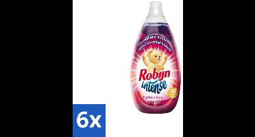 6 x Robijn Intense - Wasverzachter - Intense Fuchsia Passion - 870ml - 58 Wasbeurten - Wasverzachter - Fuchsia Passion - Geur - Frisheid - Zomerbloemen