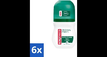 6 x Borotalco - Deodorant Roller - Original - Active Crystal Talc - 0% Alcohol - 50 ml - Borotalco Deodorant - Deodorant Roller - Antitranspirant - Deodorant Zonder Alcohol - Deodorant Voor Gevoelige Huid