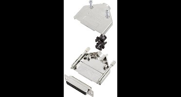 TRU COMPONENTS TCDTPKM25DMSK 7709268 D-sub female connectorset 180 ° Aantal polen: 25 Soldeerkelk 1 stuk(s)