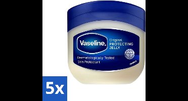 5 x Vaseline - Origineel - Beschermende Jelly - 50 ml - Huidverzorging - Vochtigheid - Beschermende Jelly - Droge Huid - Lippenverzorging