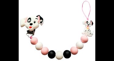 Siliconen Tutkoord - Dalmatier Roze-zwart – extra sterk dubbel touw | Luxecadeaumanden