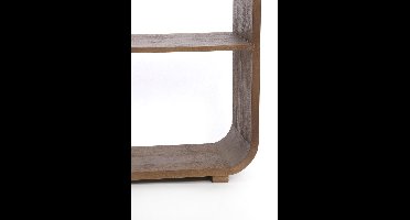 Light&living Kast open 140x30x82 cm LABARE hout licht bruin