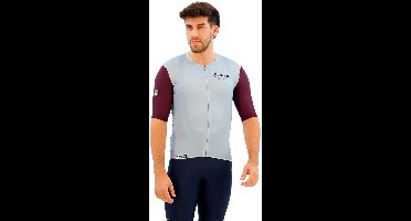 Santini Eroica Borgo Korte Mouw Wielertrui Blauw XL Man,Vrouw