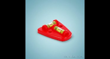 Waterpas Kruismodel Magnetisch – 2 Libellen | Voor Caravans, Wasmachines, Metalen Wandstellingen - Mini waterpas - met magneet en montage gaten, voor tijdelijk en permanentte montage