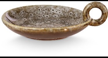 Candle Holder Ceramic Green 14.5x12x4.5cm