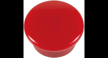Magnetische - 15 mm, rond - Zelfklevende magneten - rood