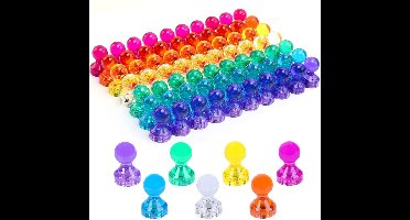 Magnetische - voor magneetkaarten - set van 60 stuks - zwart/bruin -