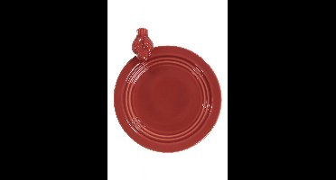 Best For Birds – Vogelbad – Set van 2 stuks – Keramiek – Terracotta rood – Rond Ø30 cm – Met vogeldecoratie