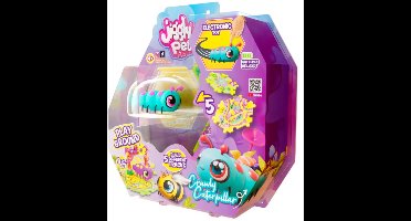 Jiggly Pets Blauwe Rups robot - Met puzzelbanen - Vanaf 4 jaar - Speelgoed - Creativiteit
