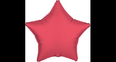 Riethmüller - Folieballon ster - neon rood - 45 cm