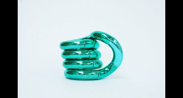 Tangle Toys Tangle Metallic Junior - Fidget Toy voor stressvermindering - Groen