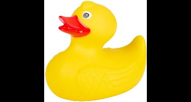 Eddy Toys Badeend 12 Cm - Rubberen Badeend voor in Bad - Gele Badeend voor Kinderen - Badspeeltje Eend voor Baby - Speelgoed voor Bad - Badspeeltje Kinderen