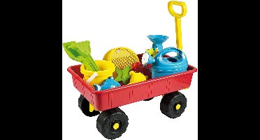 Androni Bolderkar met zandspeelgoed - Strandset voor 2+ jaar - 11-delig