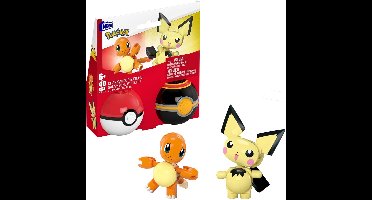 MEGA Pokémon Charmander & Pichu - Bouwset met Pokéballen - Vanaf 7 jaar