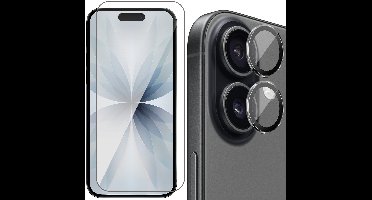 Screenprotector & Camera Protector geschikt voor iPhone 17 - Glas