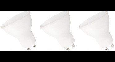 Spectrum Dimbare LED Lamp GU10 6W - 230V - 480 Lumen - 4000K Neutraal Wit - Natuurlijk Licht - Dimbaar - Energiezuinig - 3 stuks