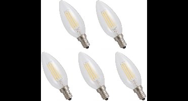 Spectrum LED Lamp E14 4W 230V - 460 Lumen - 4000K Neutraal wit - Natuurlijk licht - Energiezuinig - 5 stuks