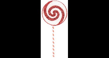Housevitamin - Kerstversiering - Lolly - Wit/ Rood - Foam - 15x35cm
