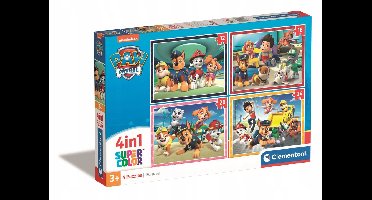 Paw Patrol 4-in-1 Puzzel Set - Super Color