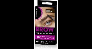 Syoss Browtint Dark Brown - 3 x - Voordeelverpakking