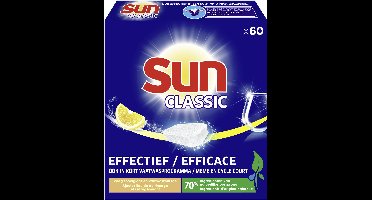 Sun Classic - Vaatwastabletten - Voordeelverpakking - Citroen - 60 Tabletten