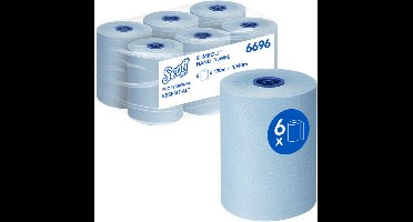 Handdoekrol scott slimroll 1laags 190m blauw