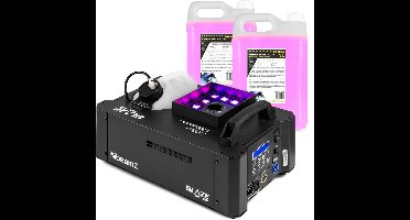 BeamZ BLAZE800 rookmachine - Horizontale en verticale rook - 12x 4W RGBA LED’s - 10 liter vloeistof