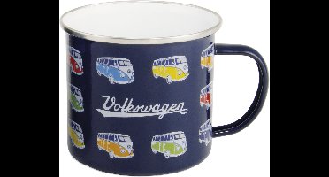 VW T1 Bus Emaille Mok 500ml - Parade/blauw