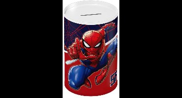 Marvel Spider-Man Metalen Spaarpot – Coin Box 10×15 cm – Eenmalig Openen met Blikopener